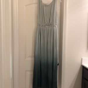 Beautiful Lauren Conrad mint green long dress 8